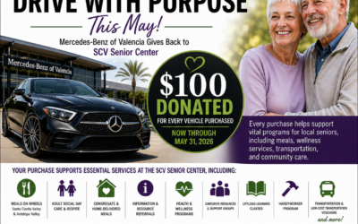 Mercedes-Benz of Valencia Announces May Nonprofit SCV Senior Center will Receive $100 for Every Car Purchased at the Dealership