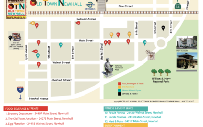 Old Town Newhall Map of Businesses