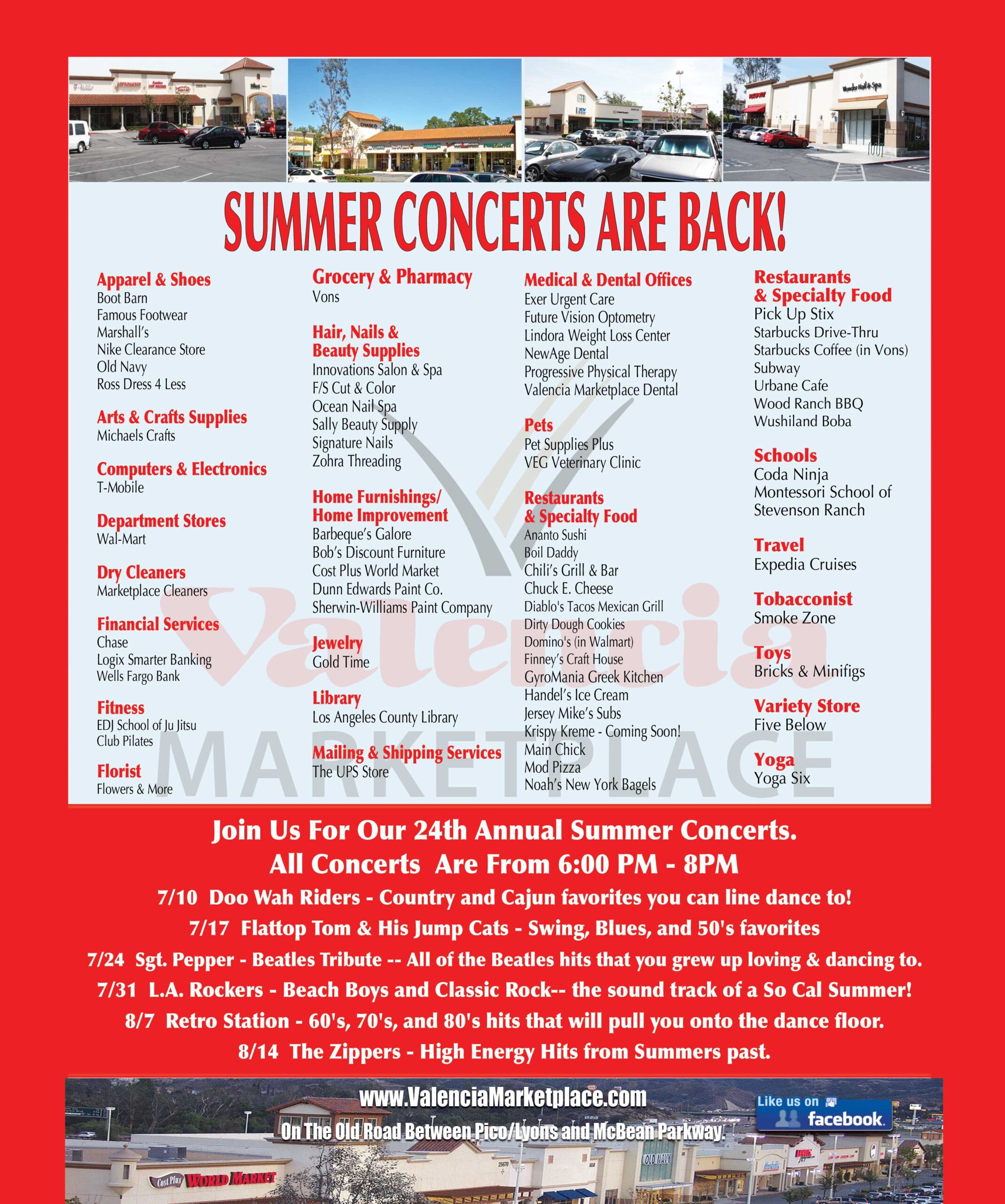 Valencia Marketplace Summer Concert Series